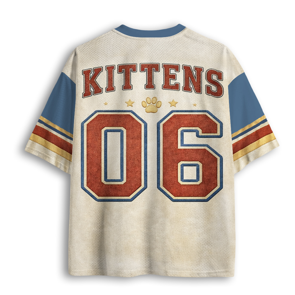 Baddiecat Kittens Floral Mesh Jersey