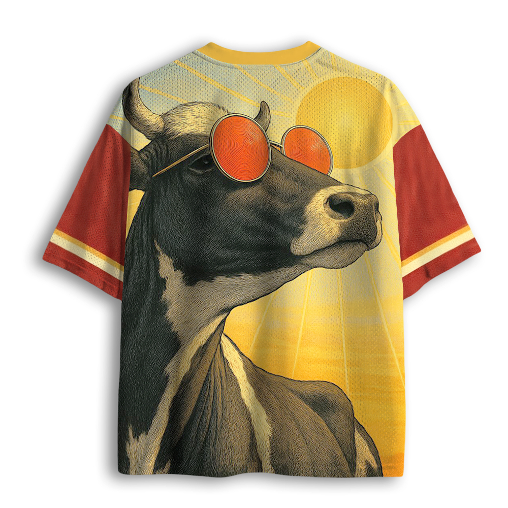 Baddiecat Sunshine Cool Cow Mesh Jersey