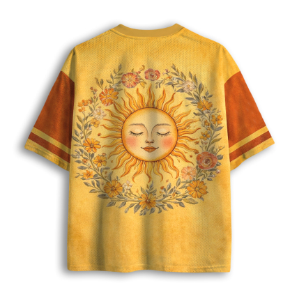 Baddiecat Boho Spiritual Sun Mesh Jersey