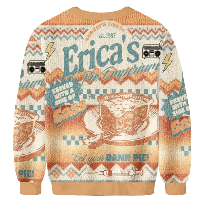 Baddiecat Eat Your Damn Pie Ugly Sweatshirt