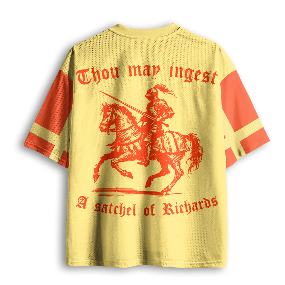 Baddiecat Humor Knight Mesh Jersey