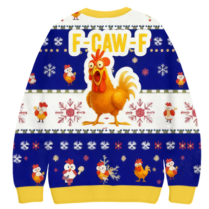 Baddiecat F-CAW-F Christmas Ugly Sweatshirt