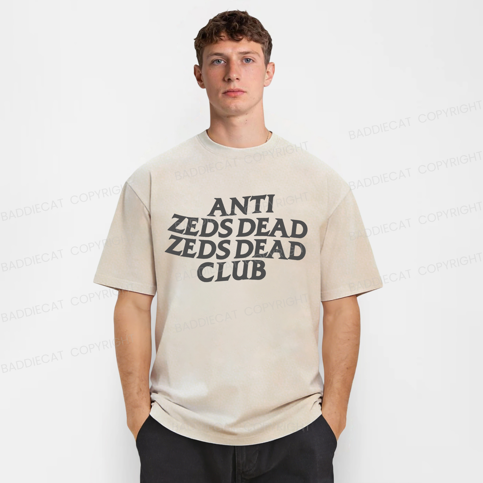 Baddiecat Anti Zeds Dead Zeds Dead Club Washed T-shirt