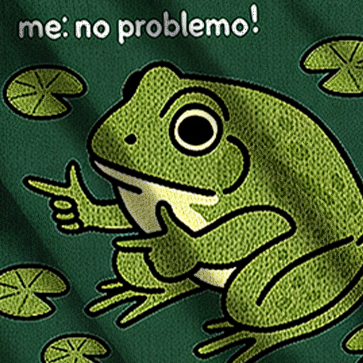 Baddiecat No Problem Frog Ugly Sweatshirt