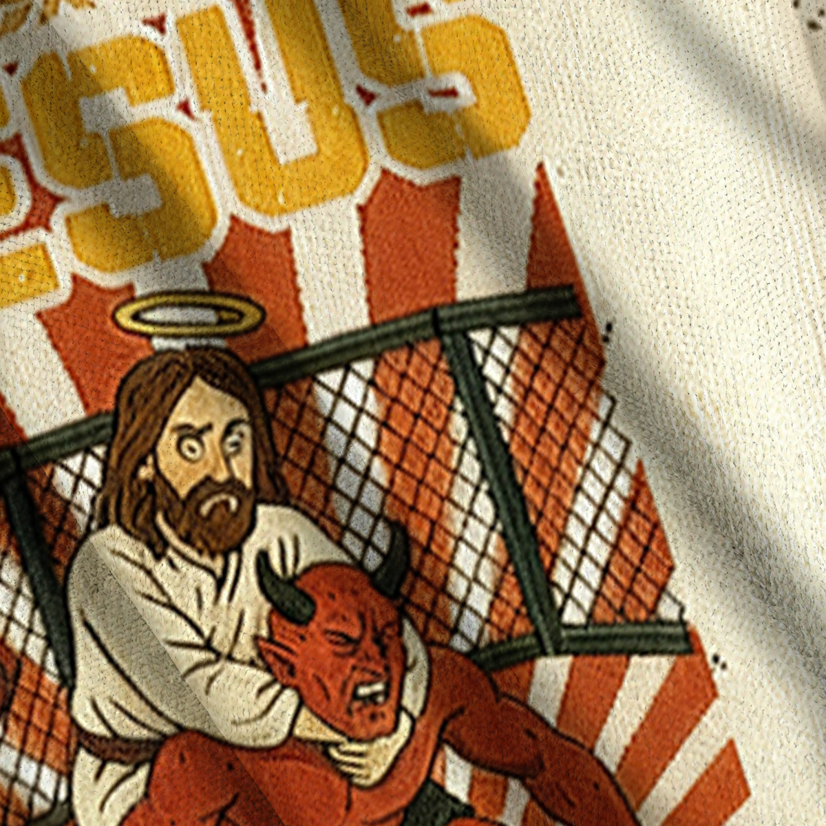 Baddiecat Jesus Has Your Back Ugly Sweatshirt