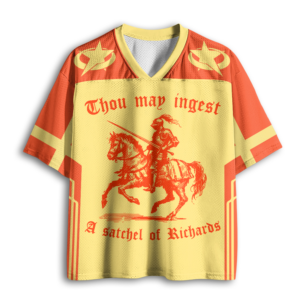 Baddiecat Humor Knight Mesh Jersey