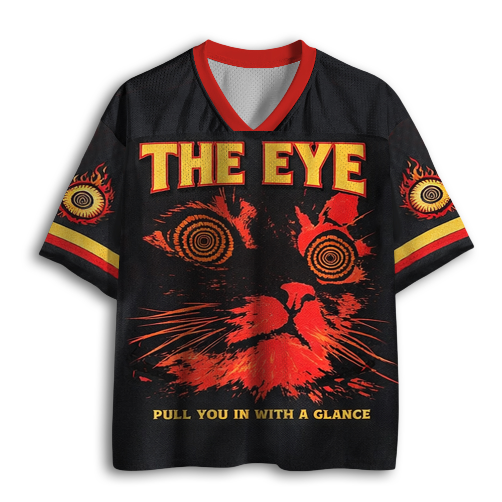 Baddiecat Psychedelic Cat Eyes Mesh Jersey