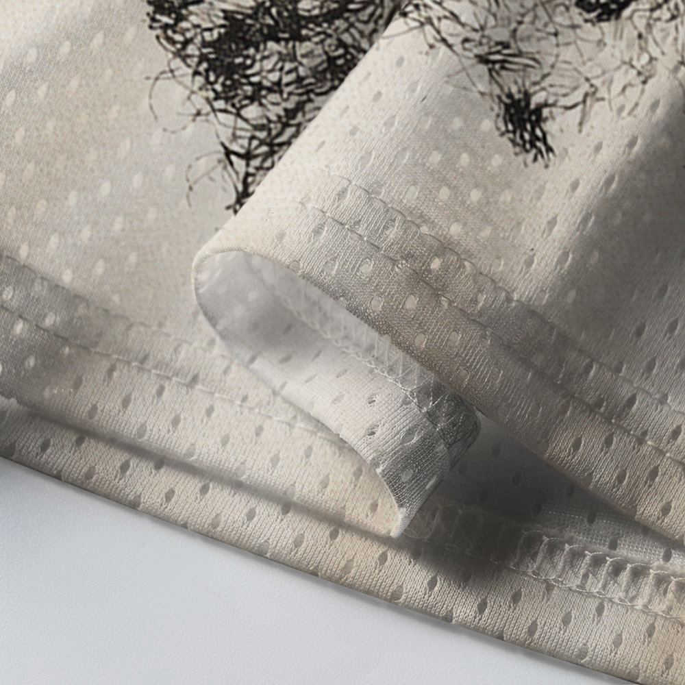 Baddiecat Raccoon Sketch Mesh Jersey