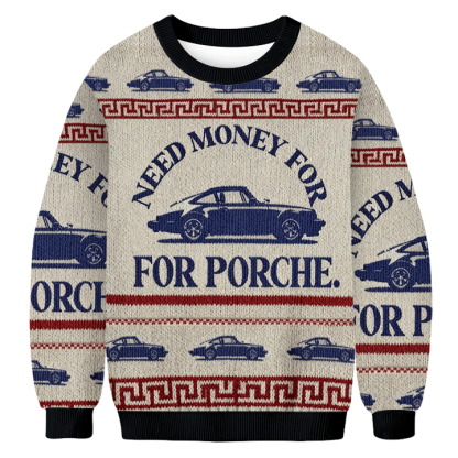 Baddiecat Need Money For Porche Donut Ugly Sweatshirt