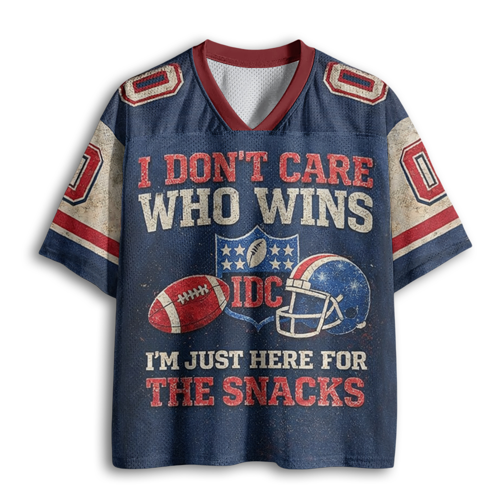 Baddiecat Funny Game Day Snacks Mesh Jersey