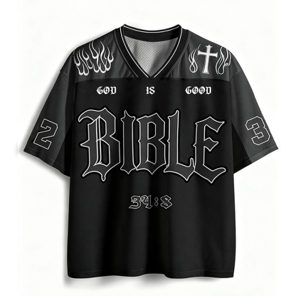 Baddiecat Christian Faith Bible Mesh Jersey