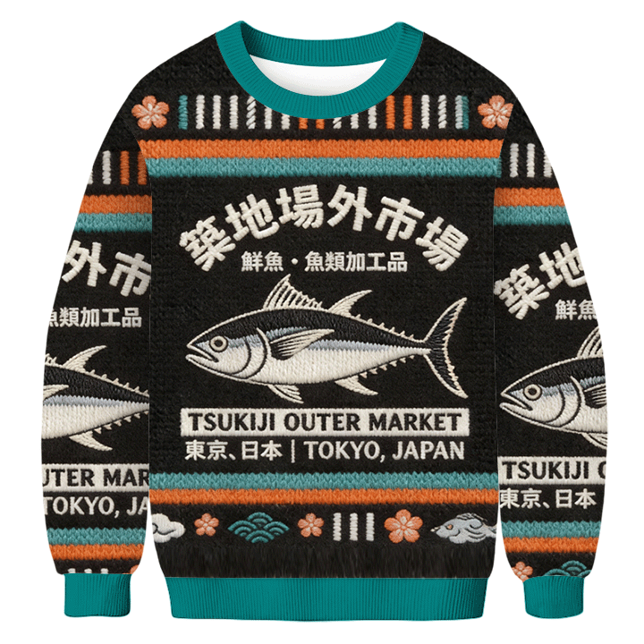 Baddiecat Tsukiji Outer Market Tokyo Japan Ugly Sweatshirt