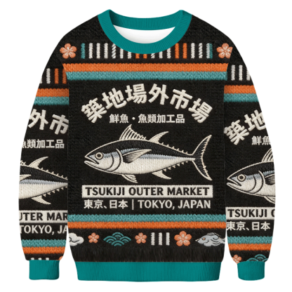 Baddiecat Tsukiji Outer Market Tokyo Japan Ugly Sweatshirt