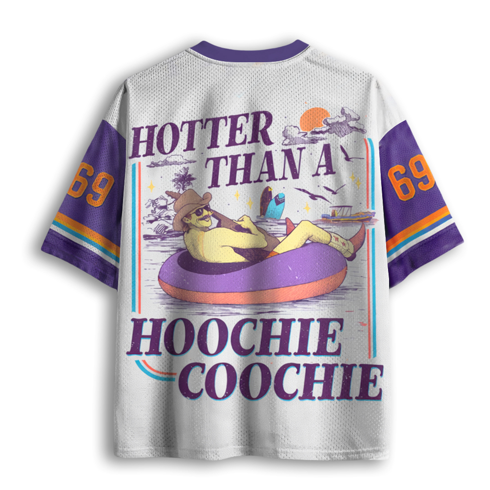 Baddiecat Hotter Than A Hoochie Coochie Mesh Jersey