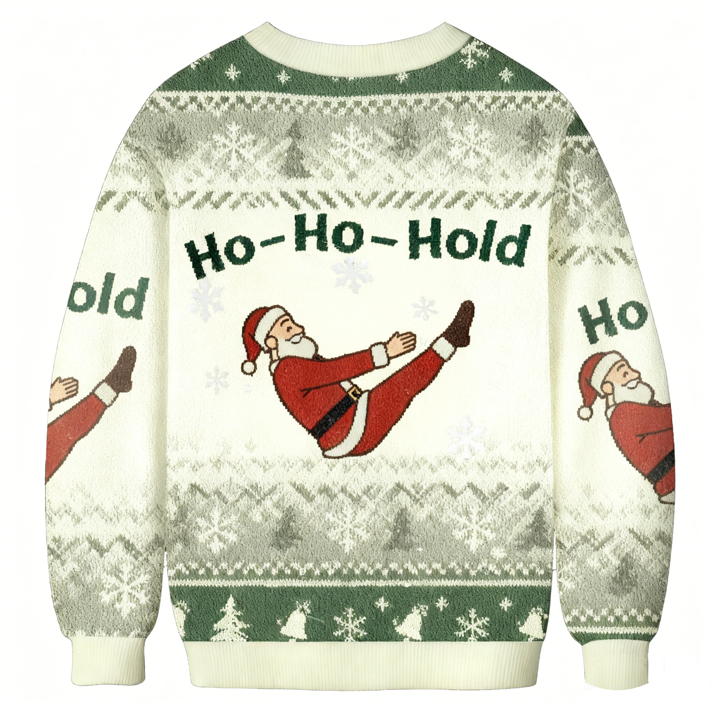 Baddiecat Ho Ho Hold Christmas Ugly Sweatshirt