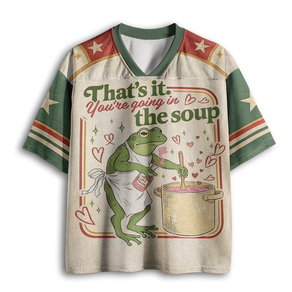 Baddiecat That's It You're Going In The Soup Mesh Jersey