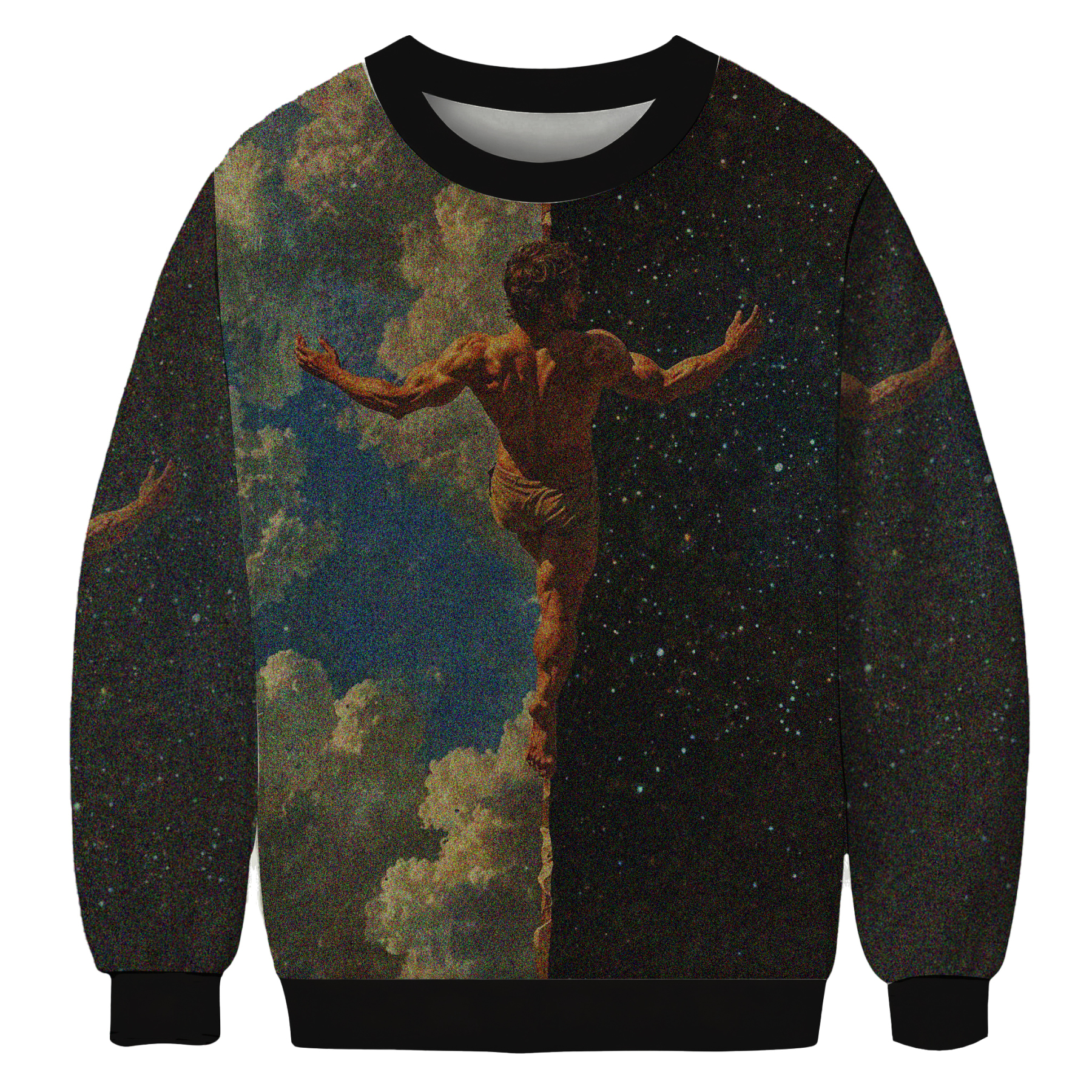 Baddiecat Sky To Cosmos Christmas Ugly Sweatshirt