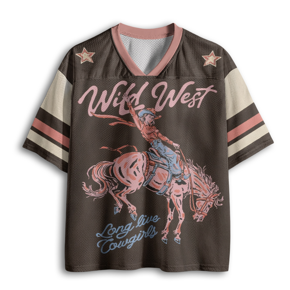 Baddiecat Wild West Western Mesh Jersey