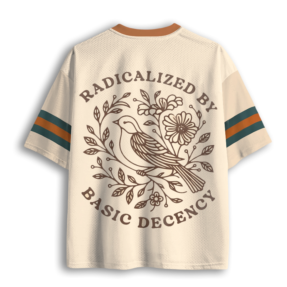 Baddiecat Radicalized By Basic Decency Mesh Jersey