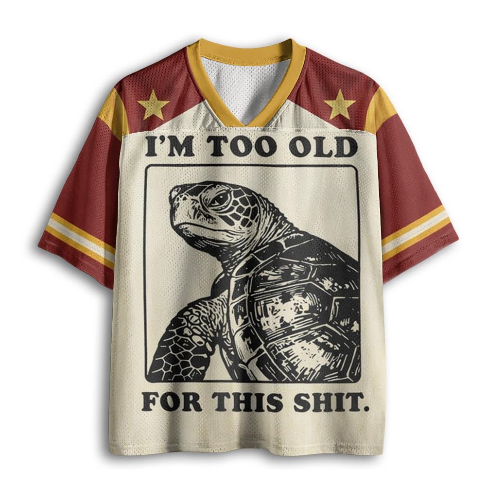 Baddiecat Turtle I Quit Meme Energy Mesh Jersey