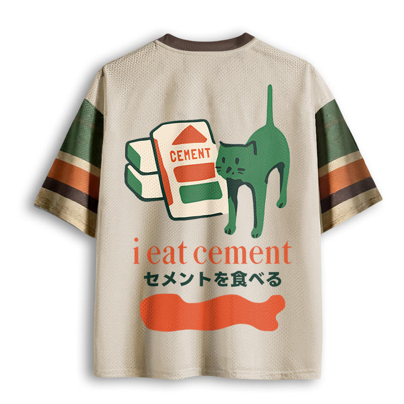 Baddiecat Cement Cat Mesh Jersey
