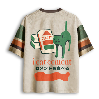 Baddiecat Cement Cat Mesh Jersey
