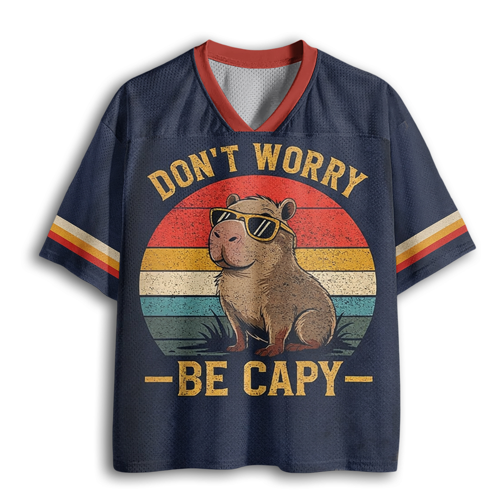 Baddiecat Don't Worry Be Capy Mesh Jersey