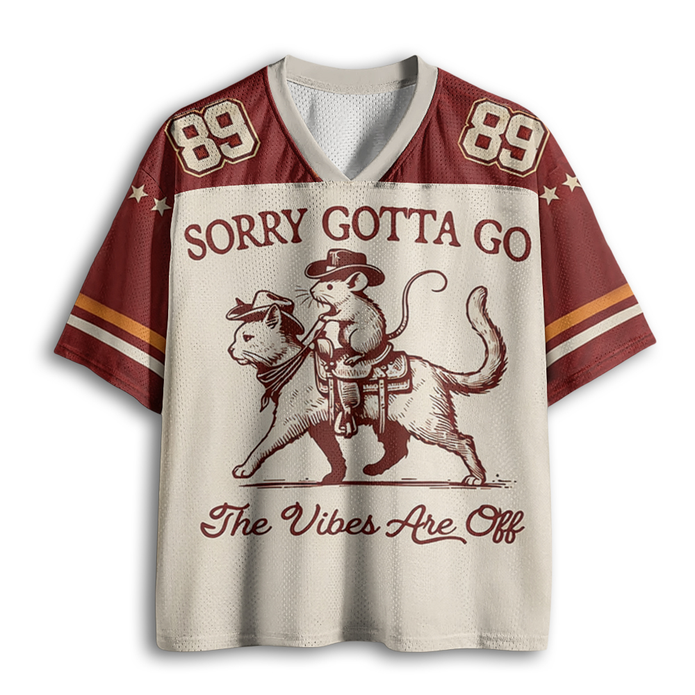 Baddiecat Sorry Gotta Go Mesh Jersey