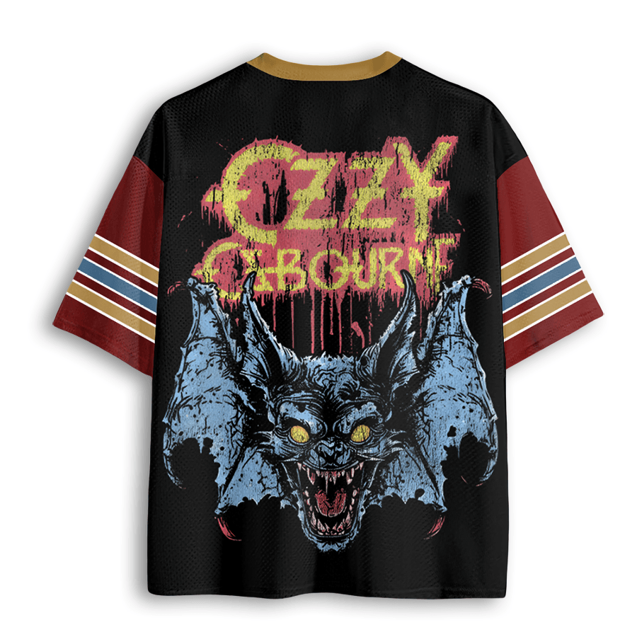 Baddiecat Ozzy Osbourne Vintage Rock Metal Fan Gift Mesh Jersey