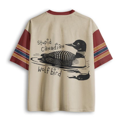 Baddiecat Stupid Canadian Wolf Bird Mesh Jersey