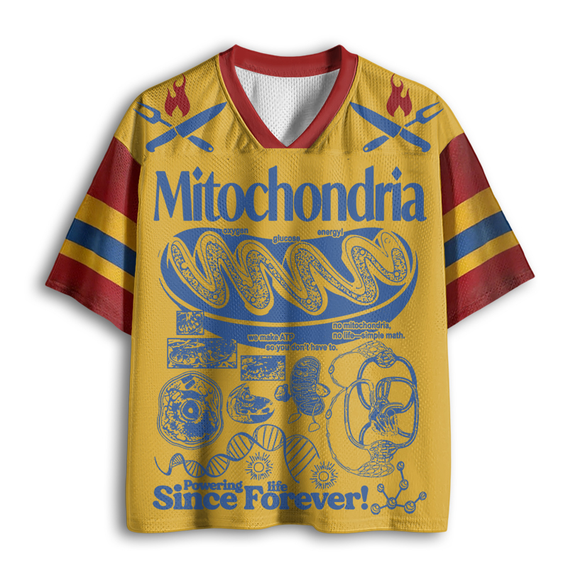 Baddiecat Mitochondria Vintage Science Mesh Jersey