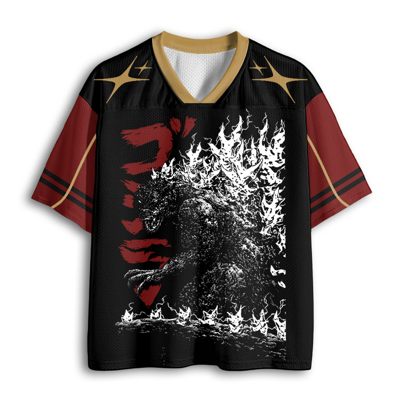 Baddiecat Japanese Gojira Mesh Jersey