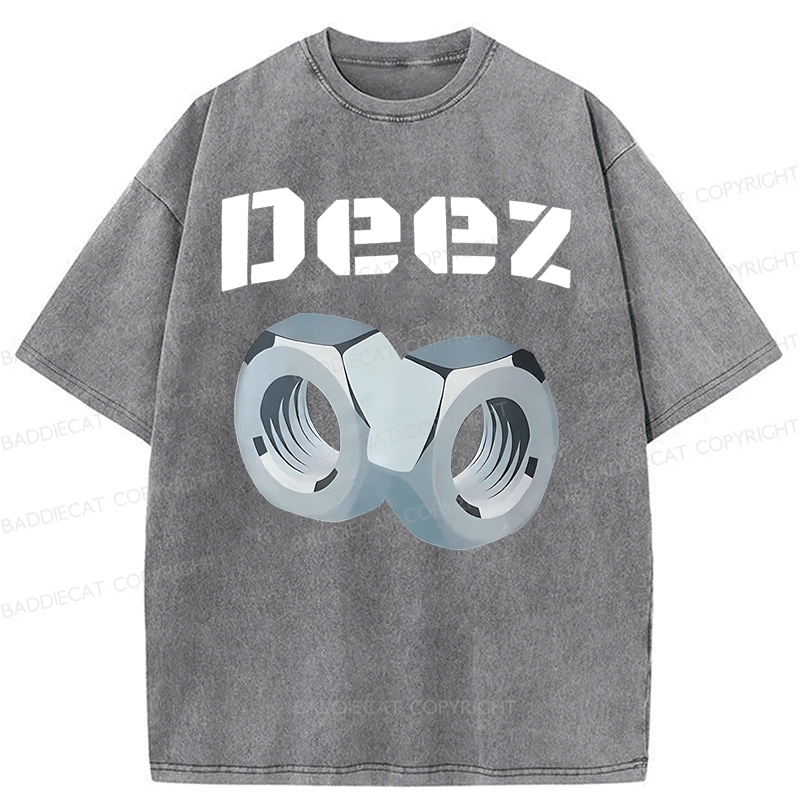 Baddiecat DEEZ Washed T-shirt
