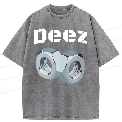 Baddiecat DEEZ Washed T-shirt