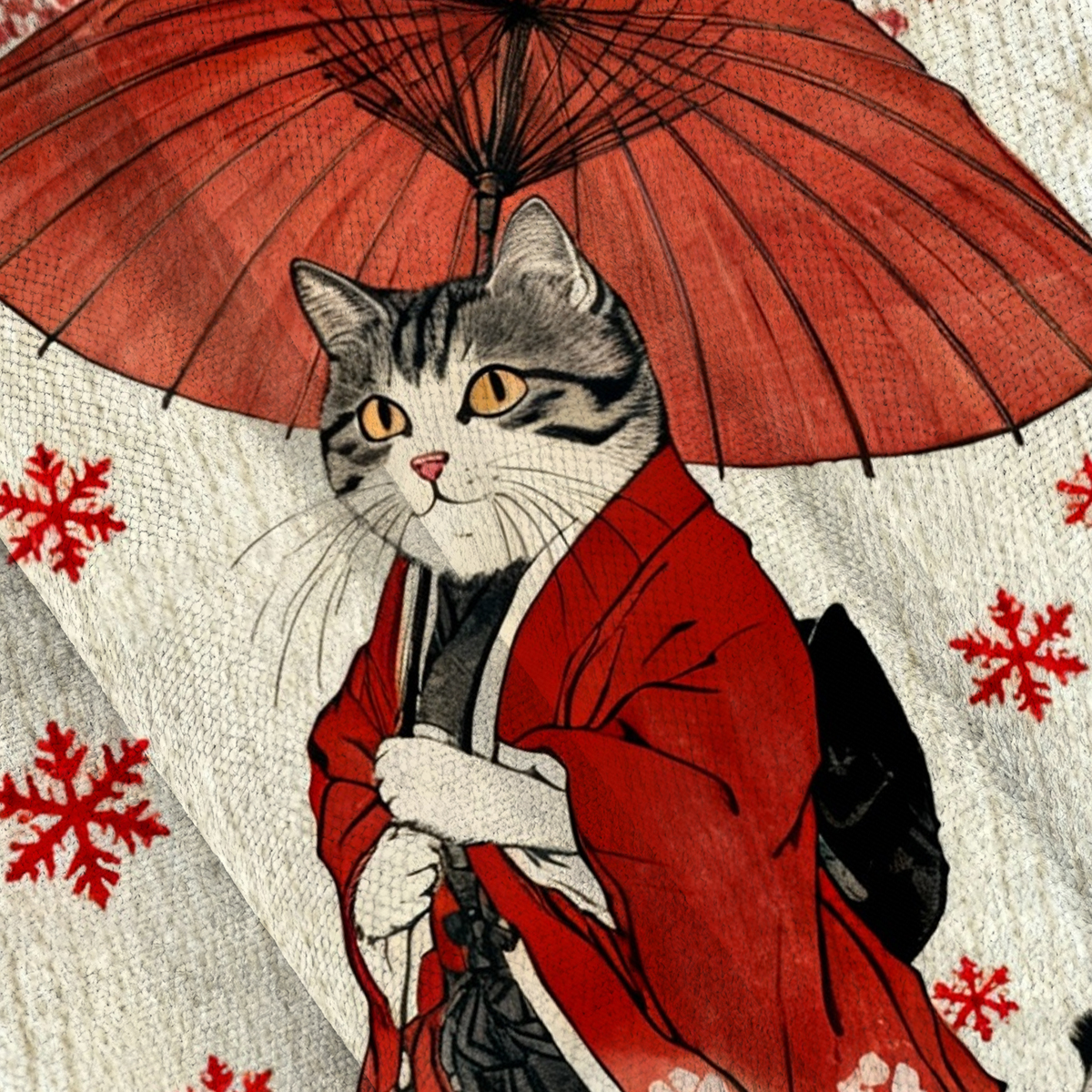 Baddiecat Japanese Style Funny Cat Meme Christmas Ugly Sweatshirt