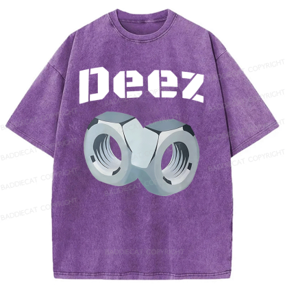 Baddiecat DEEZ Washed T-shirt