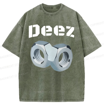 Baddiecat DEEZ Washed T-shirt