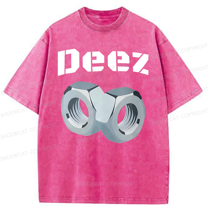 Baddiecat DEEZ Washed T-shirt