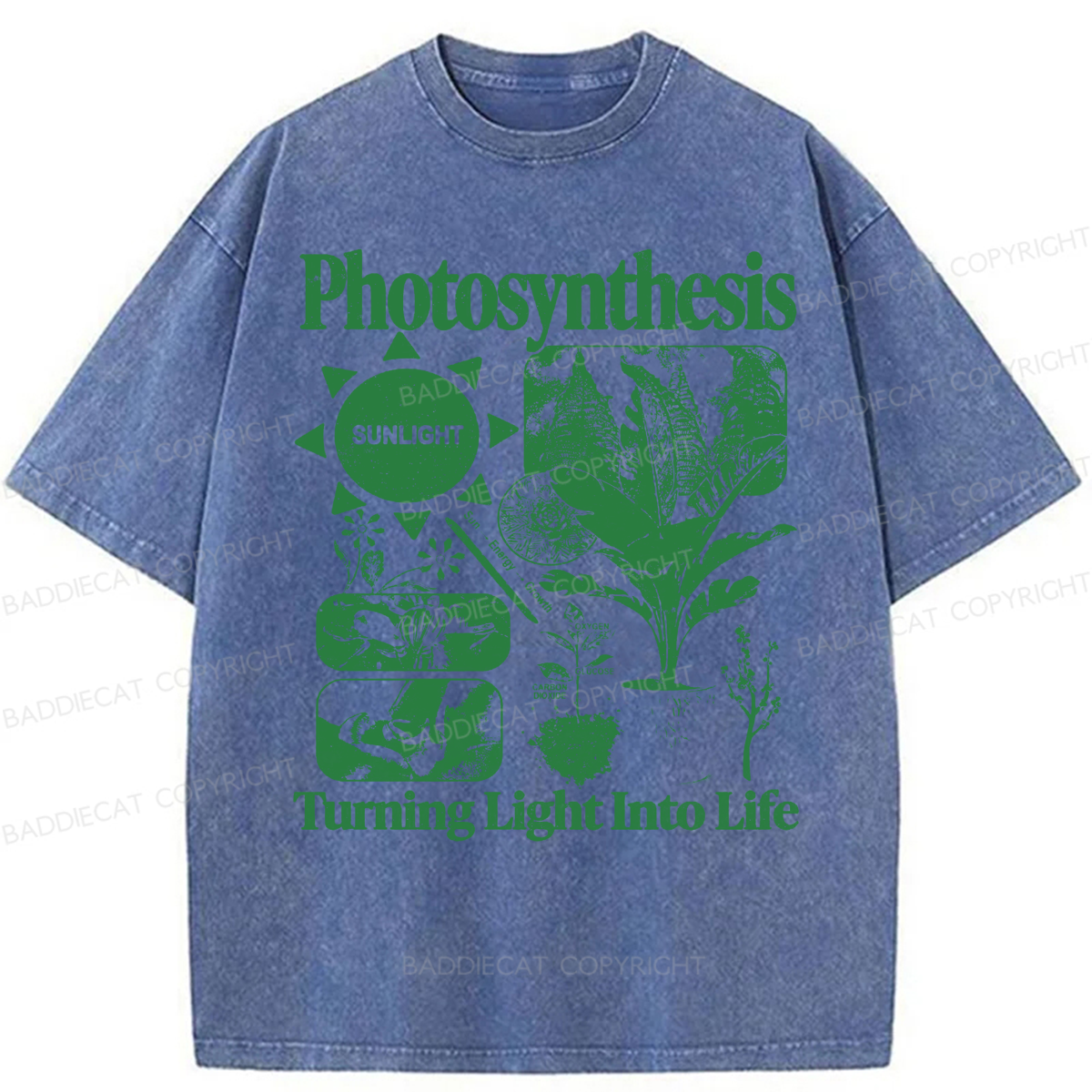 Baddiecat Photosynthesis Vintage Washed T-shirt