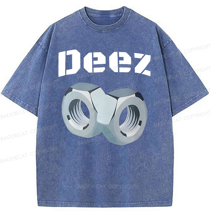 Baddiecat DEEZ Washed T-shirt