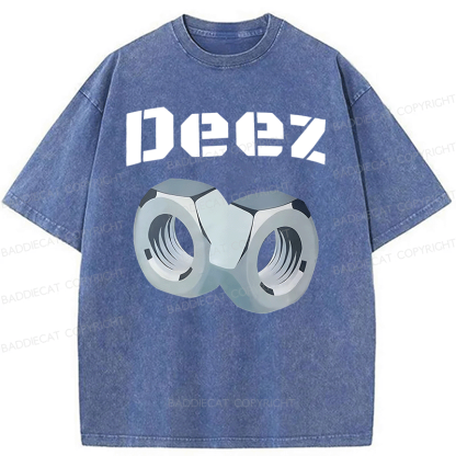 Baddiecat DEEZ Washed T-shirt