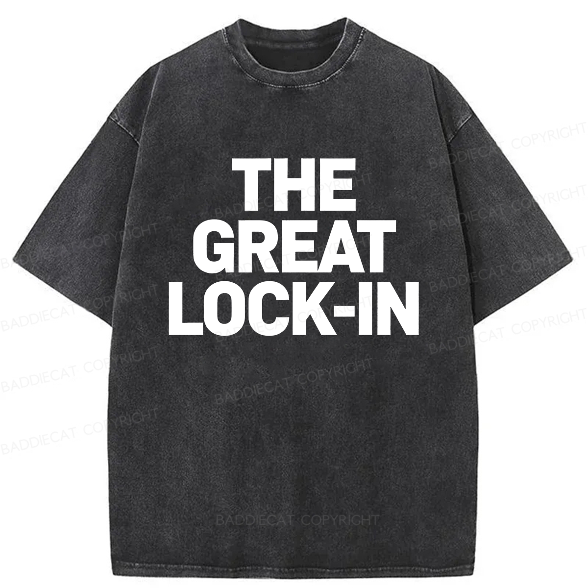 Baddiecat The Great Lock-In Washed T-shirt