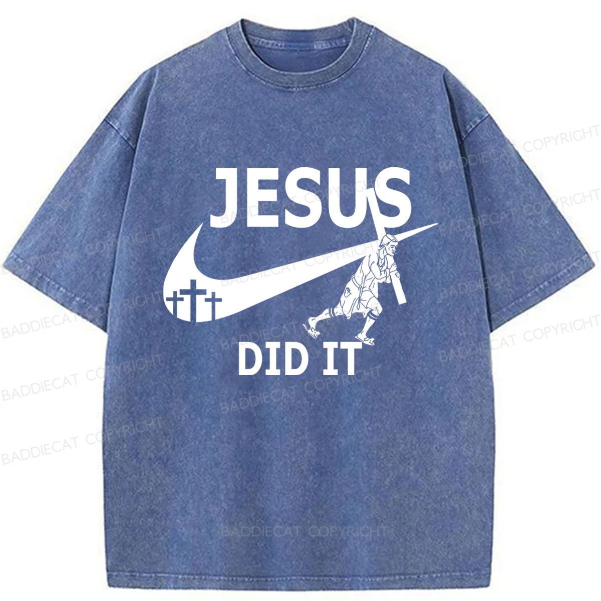 Baddiecat Funny Jesus Washed T-shirt