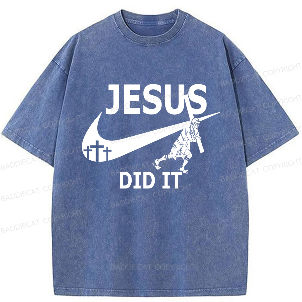 Baddiecat Funny Jesus Washed T-shirt