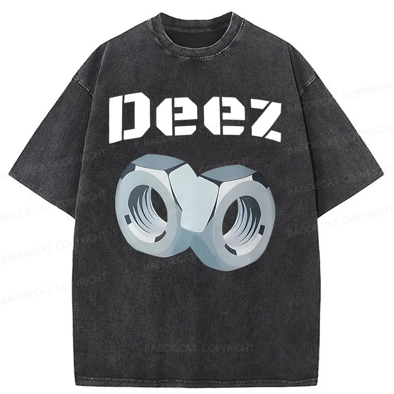 Baddiecat DEEZ Washed T-shirt