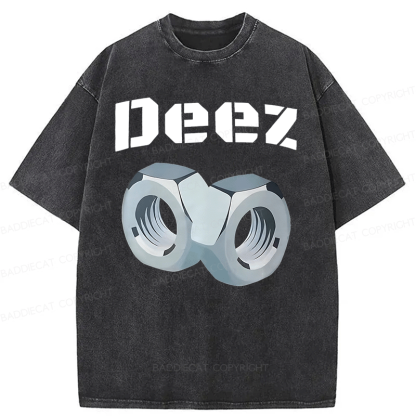 Baddiecat DEEZ Washed T-shirt