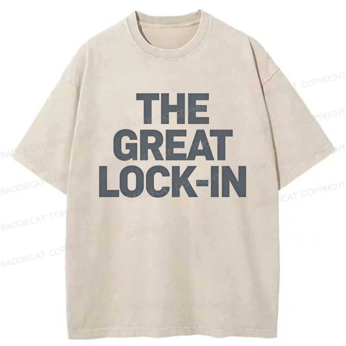 Baddiecat The Great Lock-In Washed T-shirt