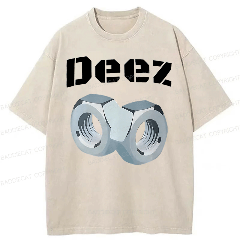 Baddiecat DEEZ Washed T-shirt