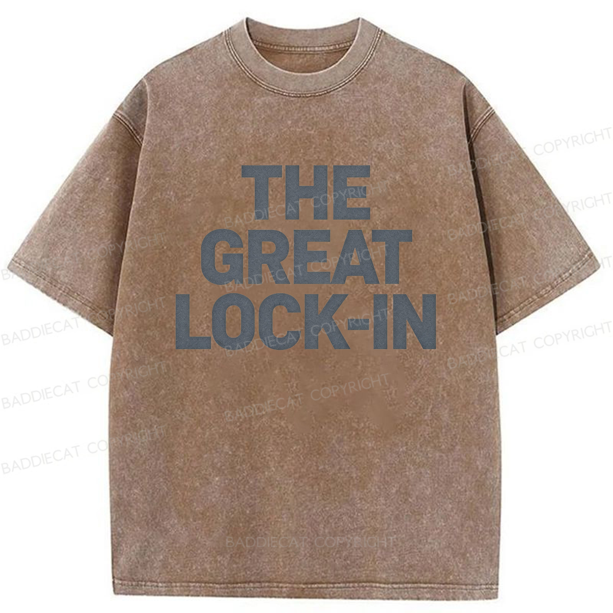 Baddiecat The Great Lock-In Washed T-shirt