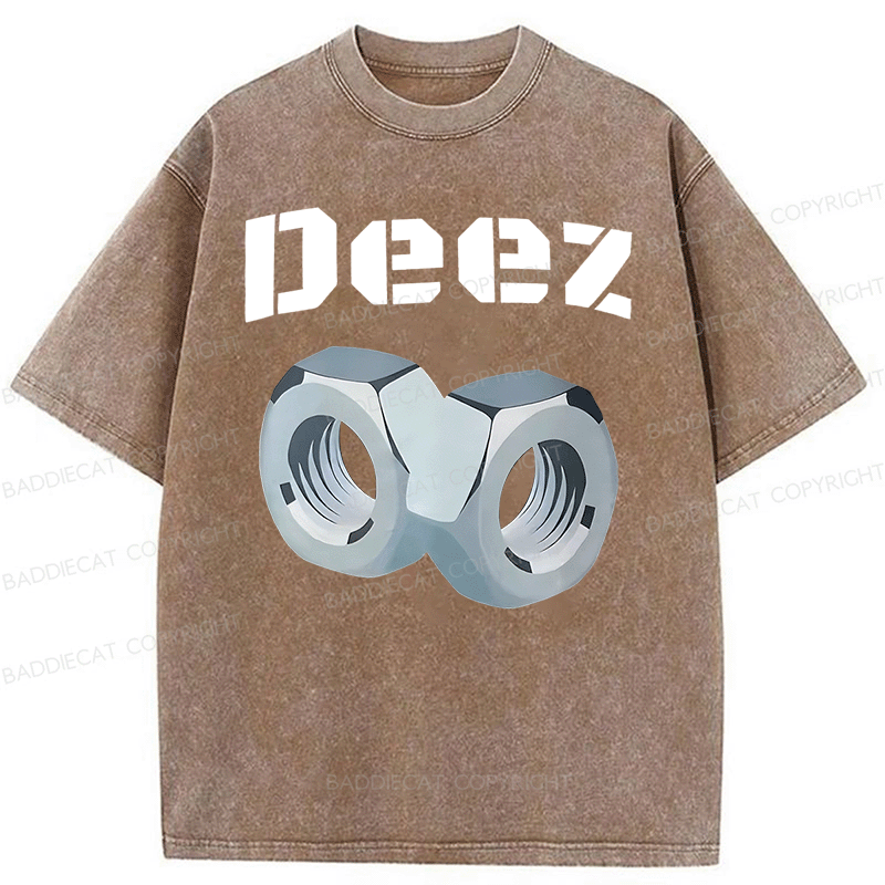 Baddiecat DEEZ Washed T-shirt